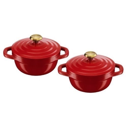 SET 2 CACEROLAS TEFAL AIR MINI ROJAS 11CM E254S255